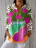 Amara | Blomstrende Vase Bluse