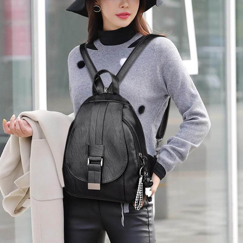 Veala | Elegant og chic læderrygsæk - - bags - {{ product_tags }