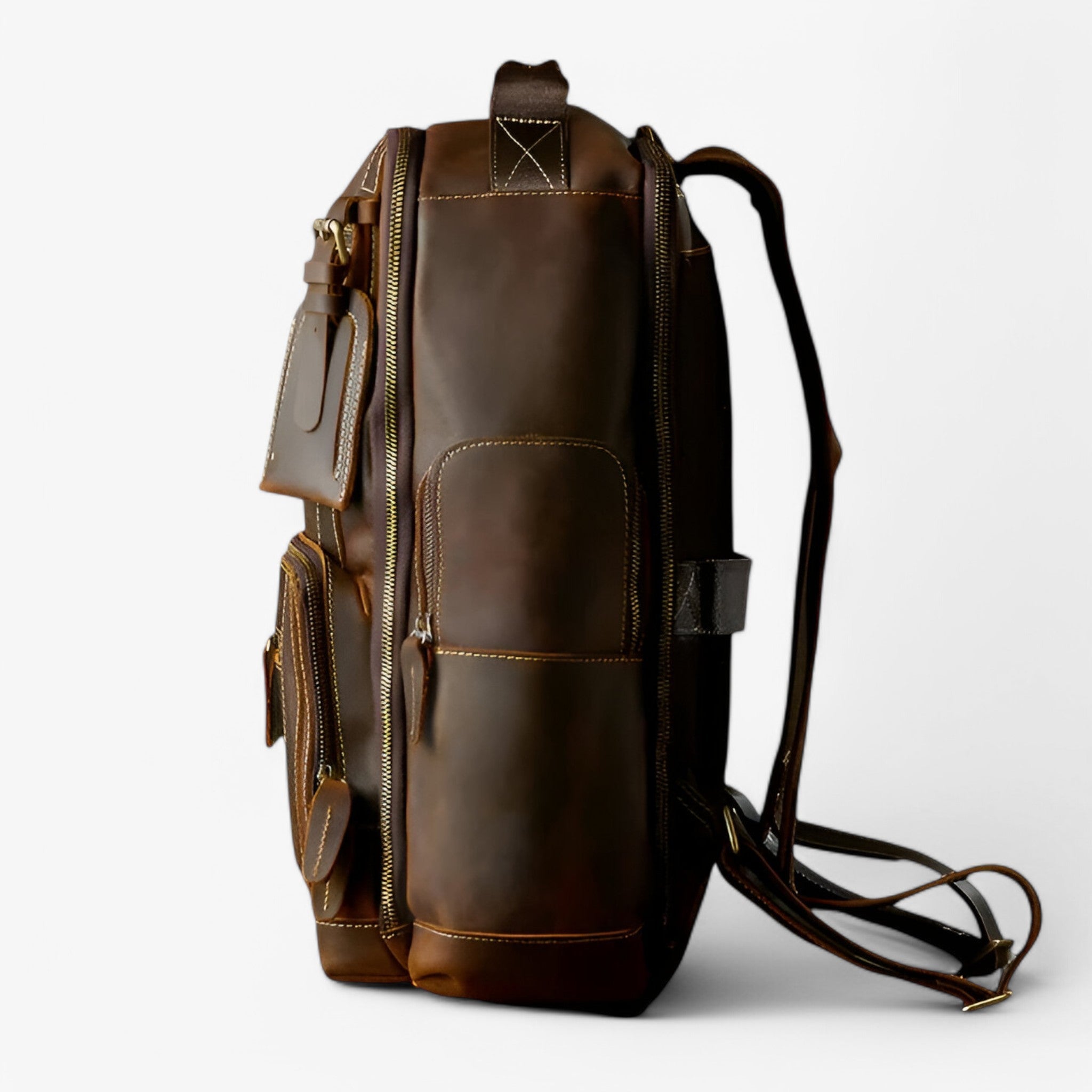 Olivier | Retro-stil læder rygsæk - - bags - {{ product_tags }