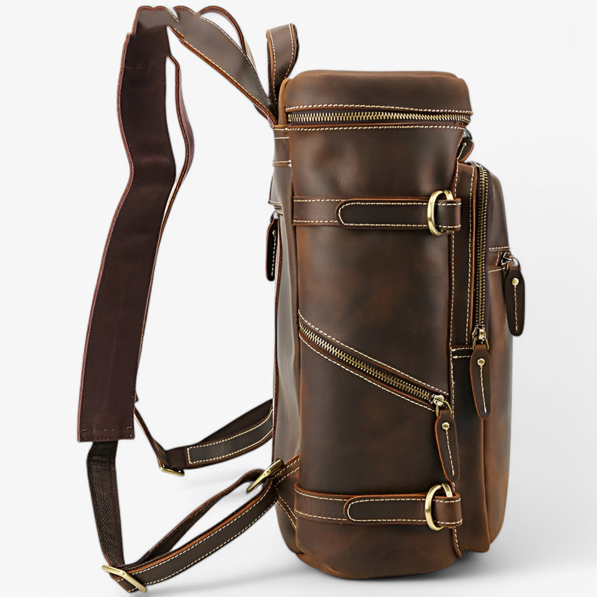 Leonardo | Luksus Fuld Læder Rygsæk - - bags - {{ product_tags }