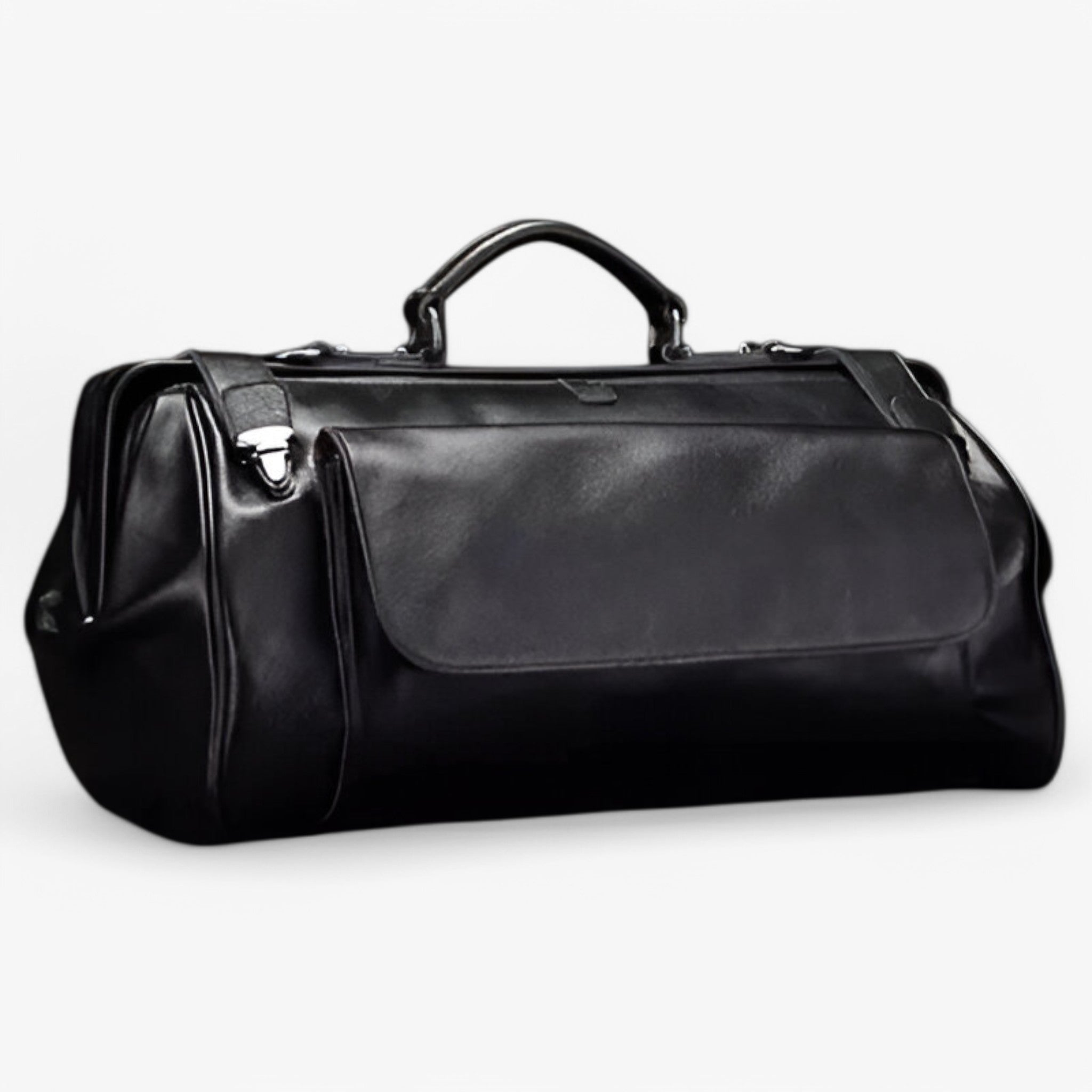 Davi | Elegant rejsetaske i læder - Sort 19tomme - bags - {{ product_tags }