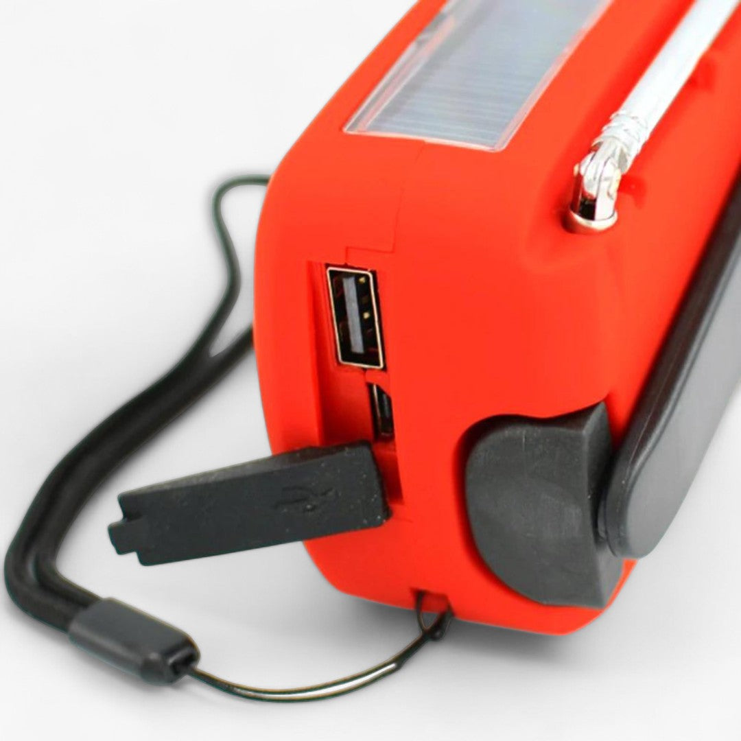 SolarSafe - Nød-radio & Lommelygte på solenergi og optrækbar! - - gadgets - {{ product_tags }