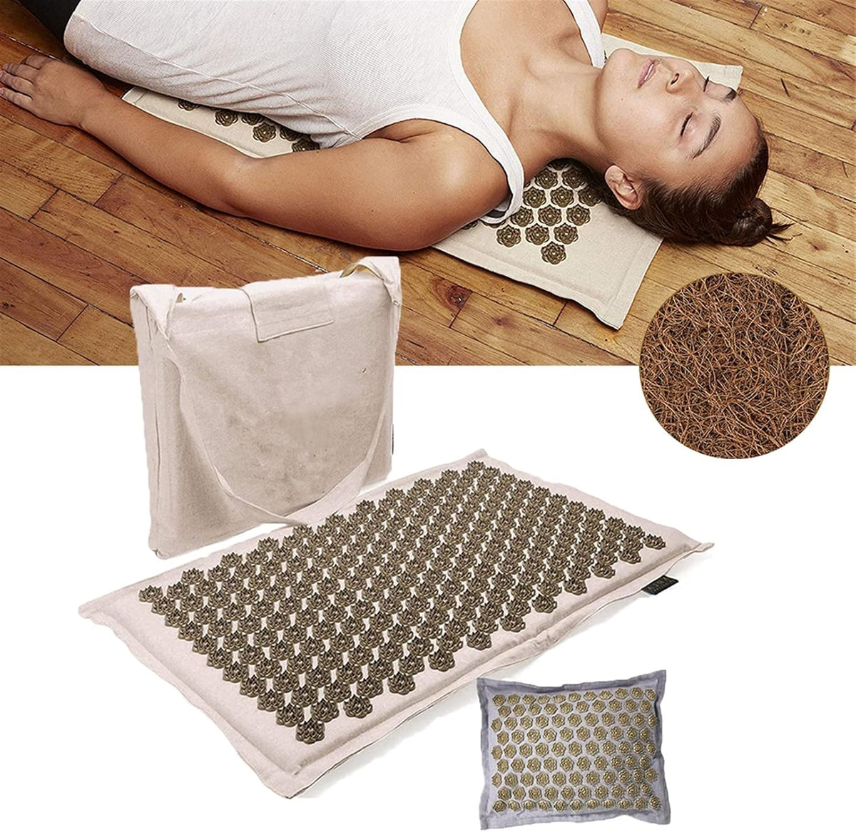 Akupressurmåtte & Pudesæt - 5500 Tryklinjepunkter - - Wellness - {{ product_tags }