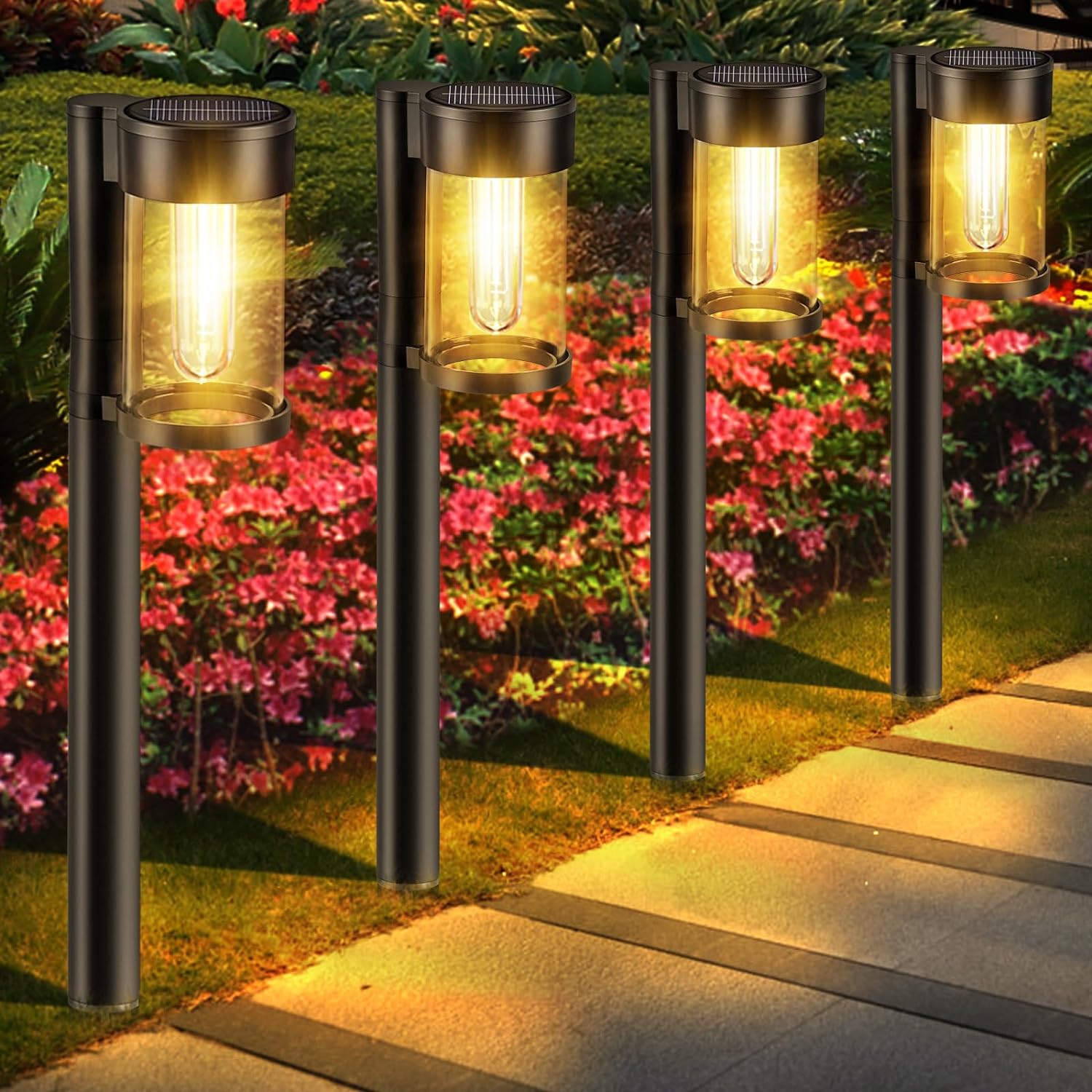AuraGlow™ | Moderne & Luksuriøs Solenergi Padbelysning | 1 + 1 GRATIS - - house & garden - {{ product_tags }