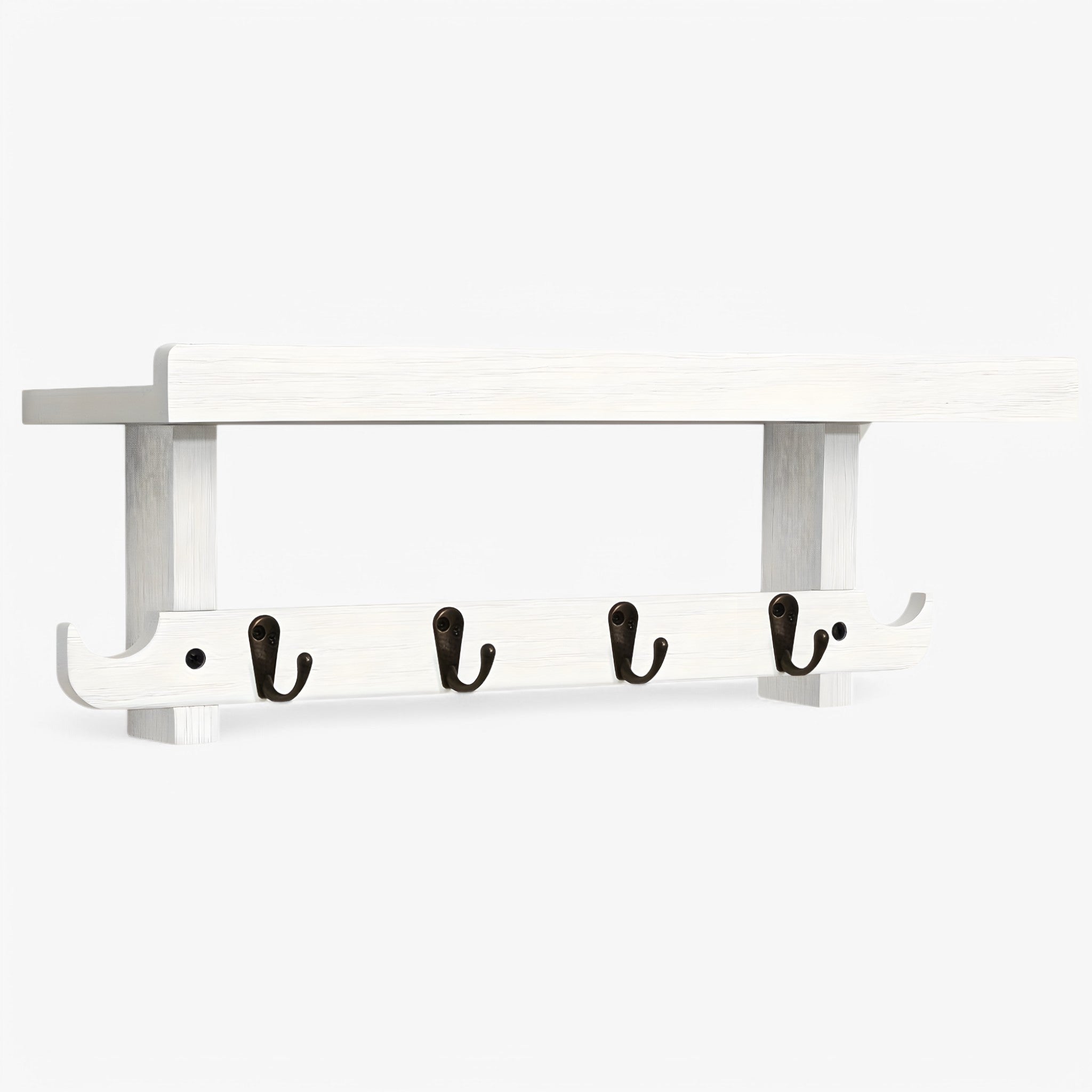 Benny | Væghængt klædestativ med hylde - Hvid - house & garden - {{ product_tags }