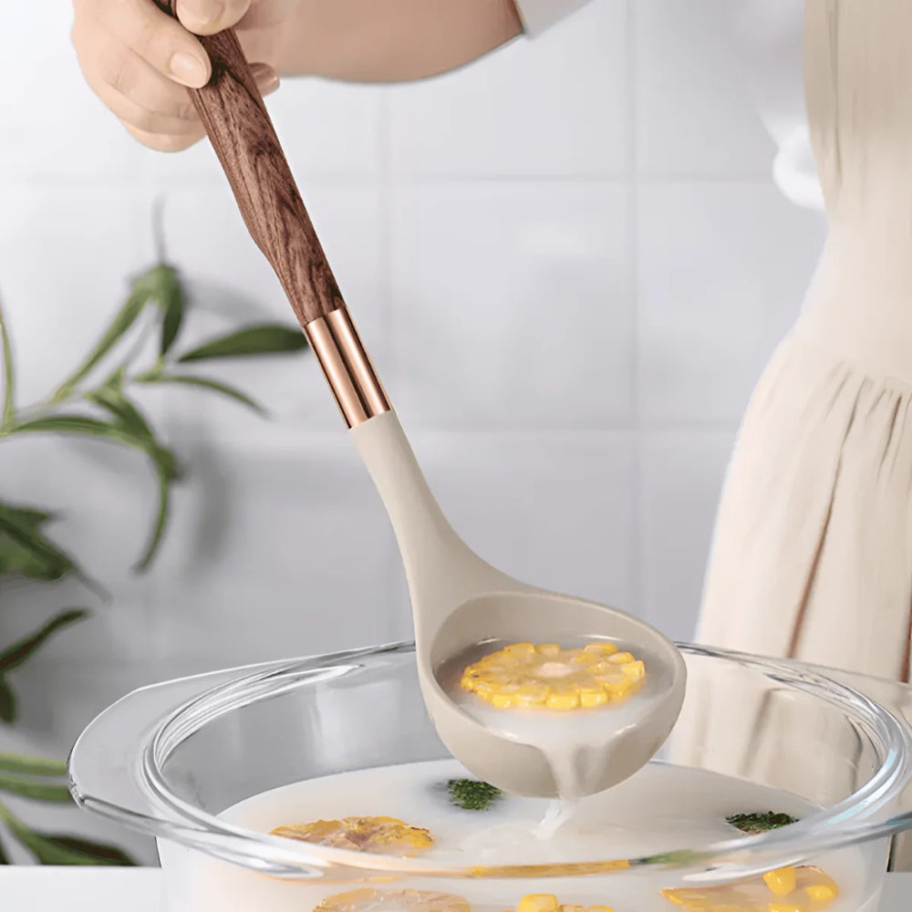 Køkkenredskabssæt i silikone - 10 varmebestandige dele - - Cooking Utensils - {{ product_tags }