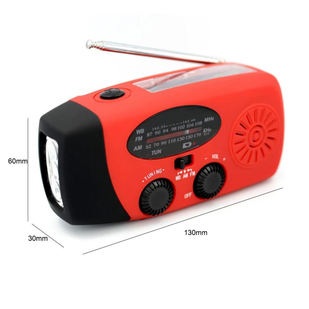 SolarSafe - Nød-radio & Lommelygte på solenergi og optrækbar! - - gadgets - {{ product_tags }