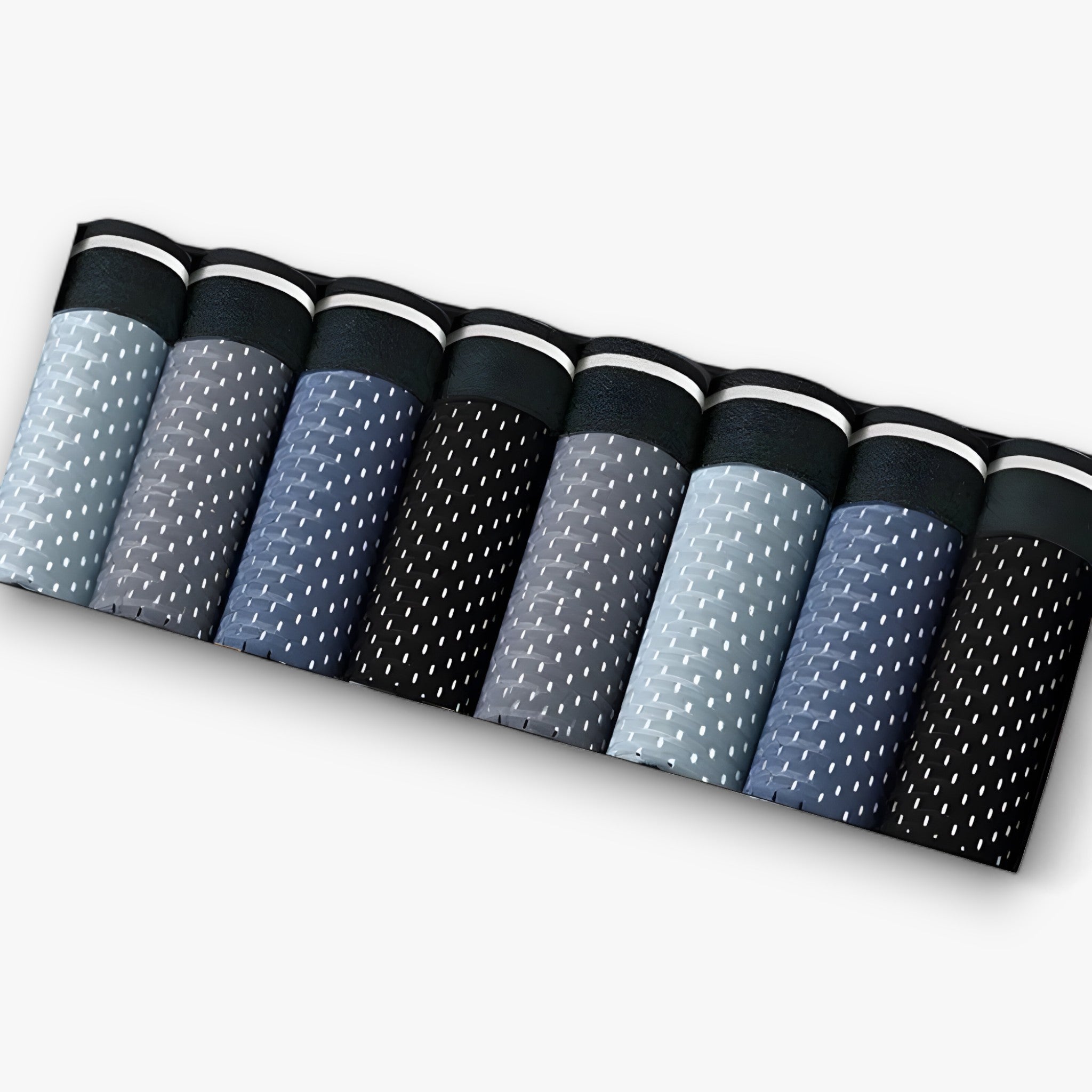 Kyle | Heren Ice Silk Briefs - Åndbart Undertøj - 2 Sorte - 2 Blå - 2 Blågrå - 2 Dybgrå - Kyle | Heren Ice Silk Briefs - Åndbart Undertøj- €25 - {{ product_tags }