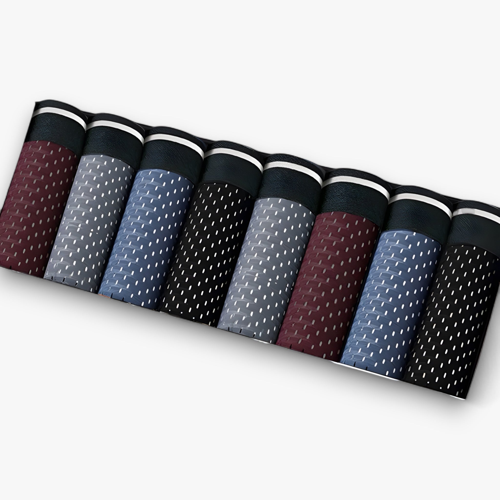 Kyle | Heren Ice Silk Briefs - Åndbart Undertøj - 2 Sorte - 2 Blå - 2 Dyb Grå - 2 Røde - Kyle | Heren Ice Silk Briefs - Åndbart Undertøj- €25 - {{ product_tags }