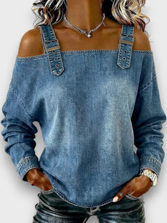 Elama – Off-Shoulder Denimtop