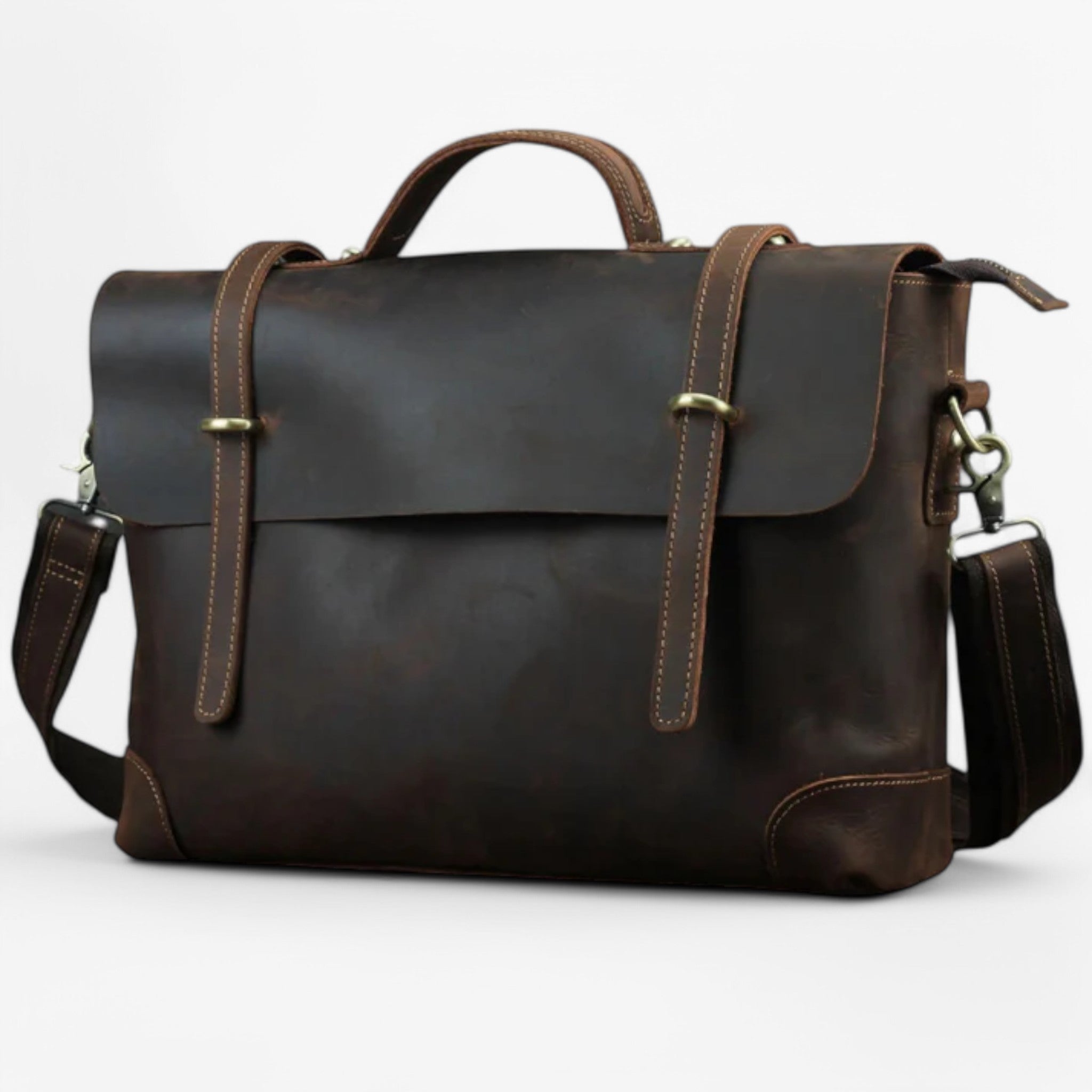 Lars | Laptoptaske i læder - - bags - {{ product_tags }