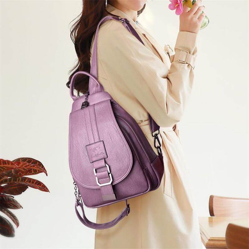 Veala | Elegant og chic læderrygsæk - - bags - {{ product_tags }