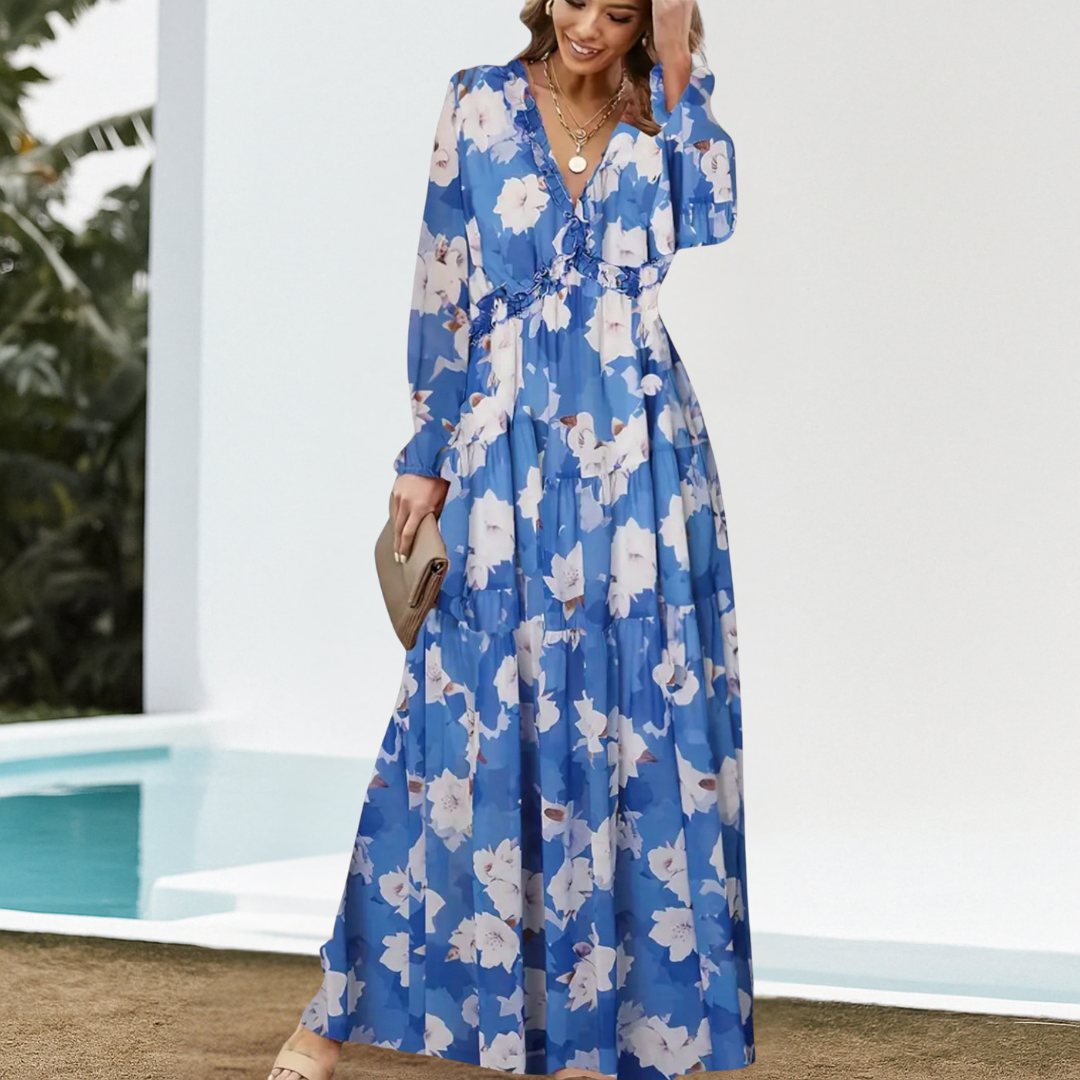 Juliana – Elegant blomsterkjole
