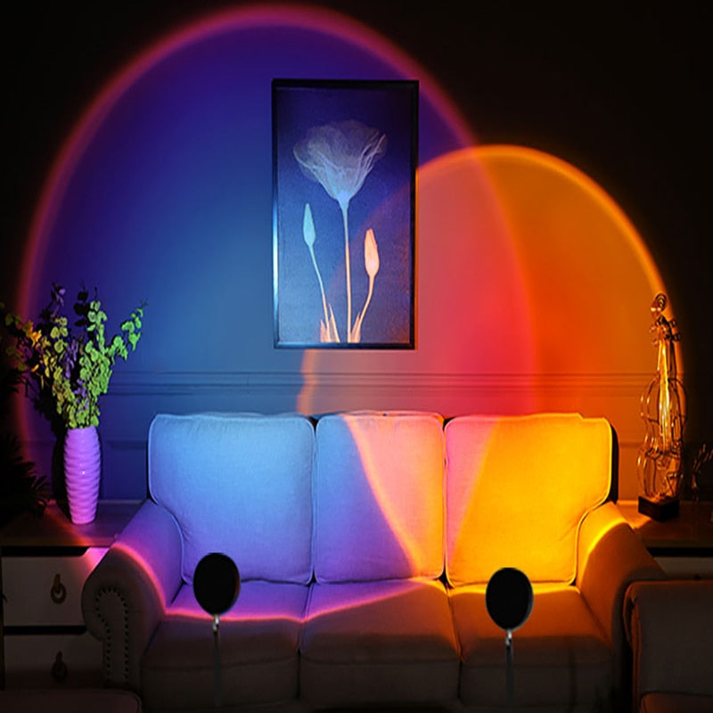 Solnedgang Projektionslampe – Regnbue Prisme Stemningslys - - Projection Ambient Lamp - {{ product_tags }