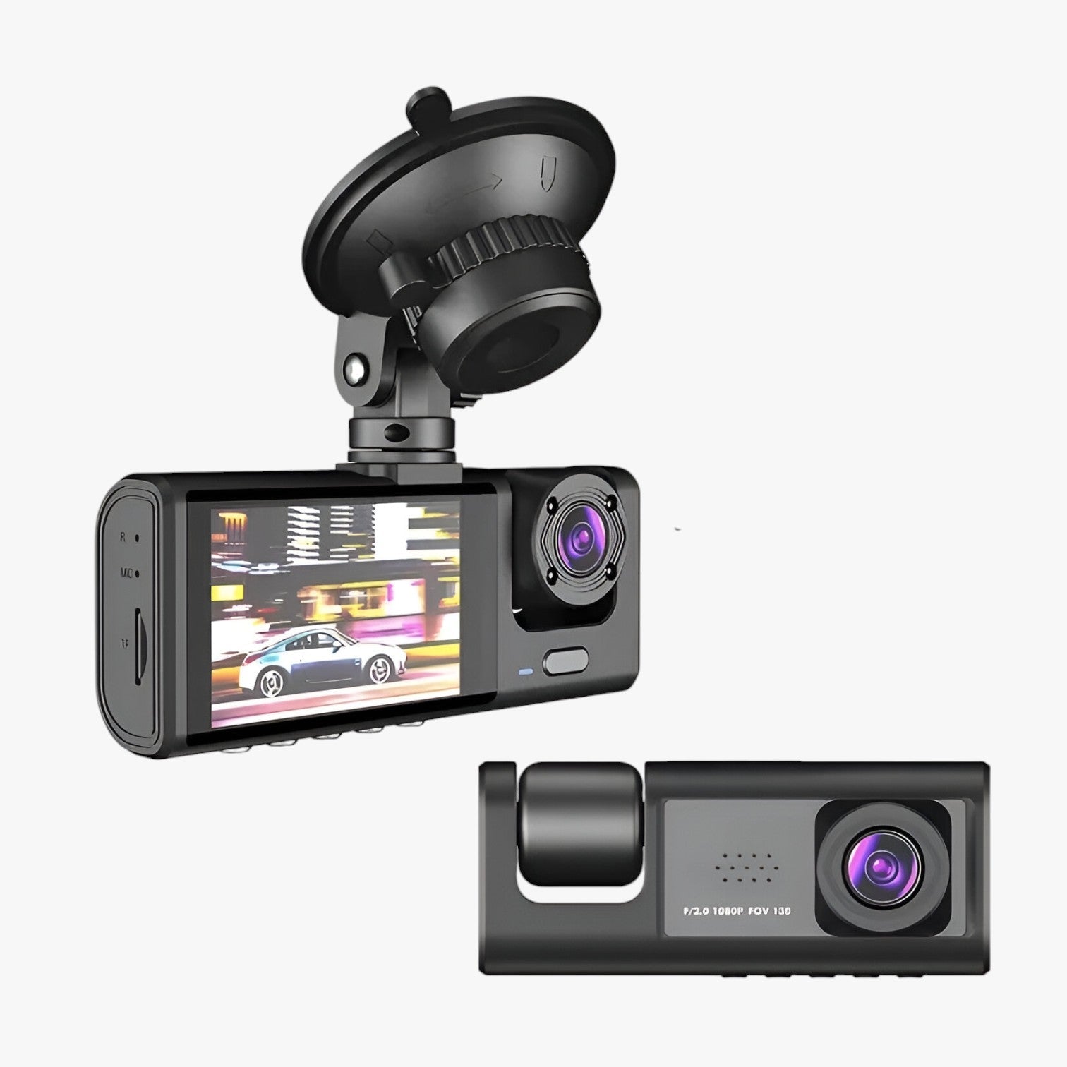 Kayson | 3-kanals bil-dashcam – Altid klart billede, dag og nat - - other - {{ product_tags }