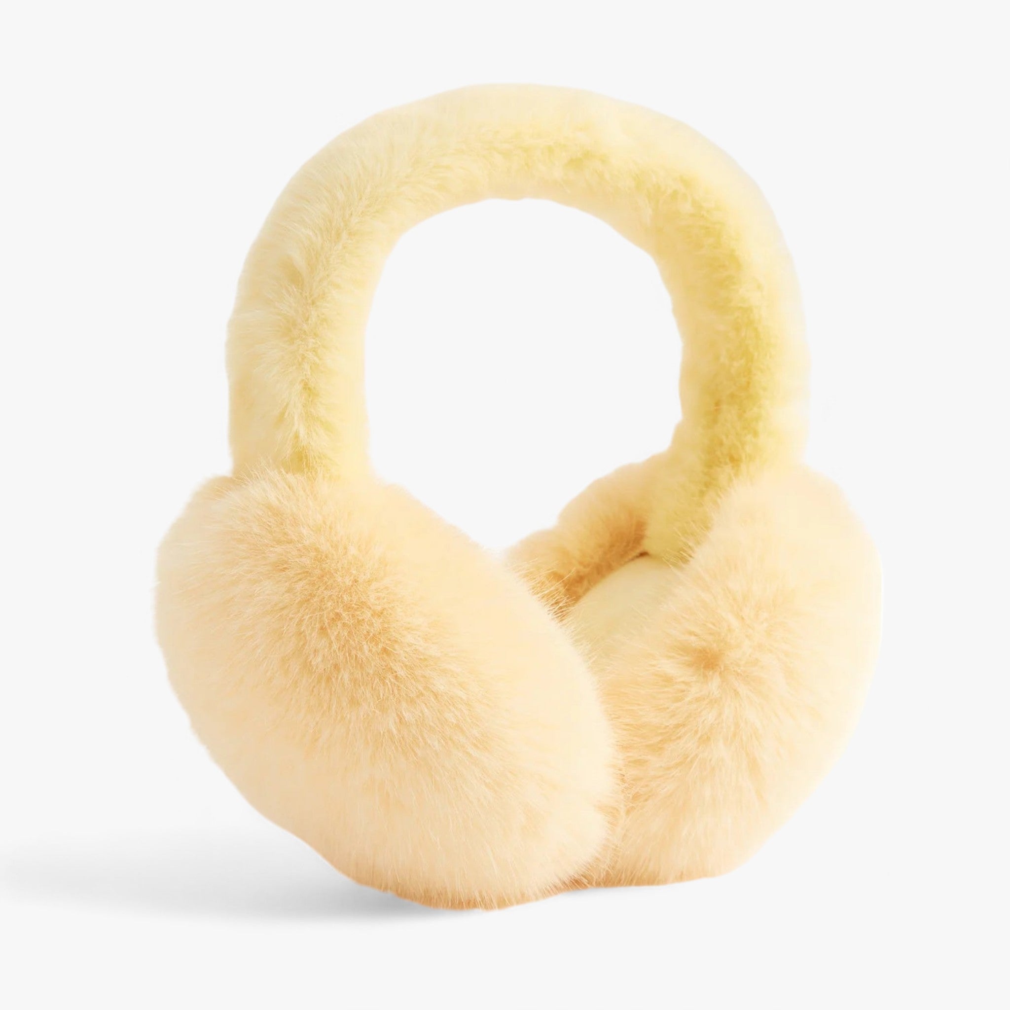 Aurora | Konstfleece-Ørevarmere - Hyggelig vintervarme - Gul Langt Hår - winter - {{ product_tags }
