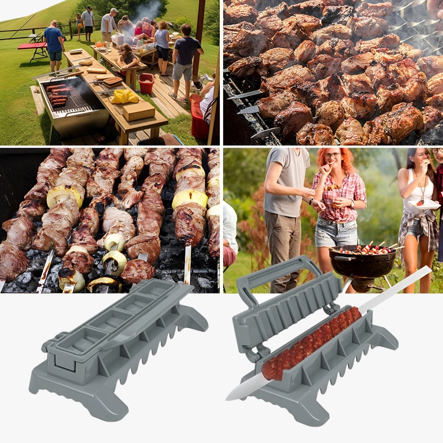 Leroy | BBQ Kebab Maker - Hurtige og Nemme Perfekte Spyd - - house & garden - {{ product_tags }