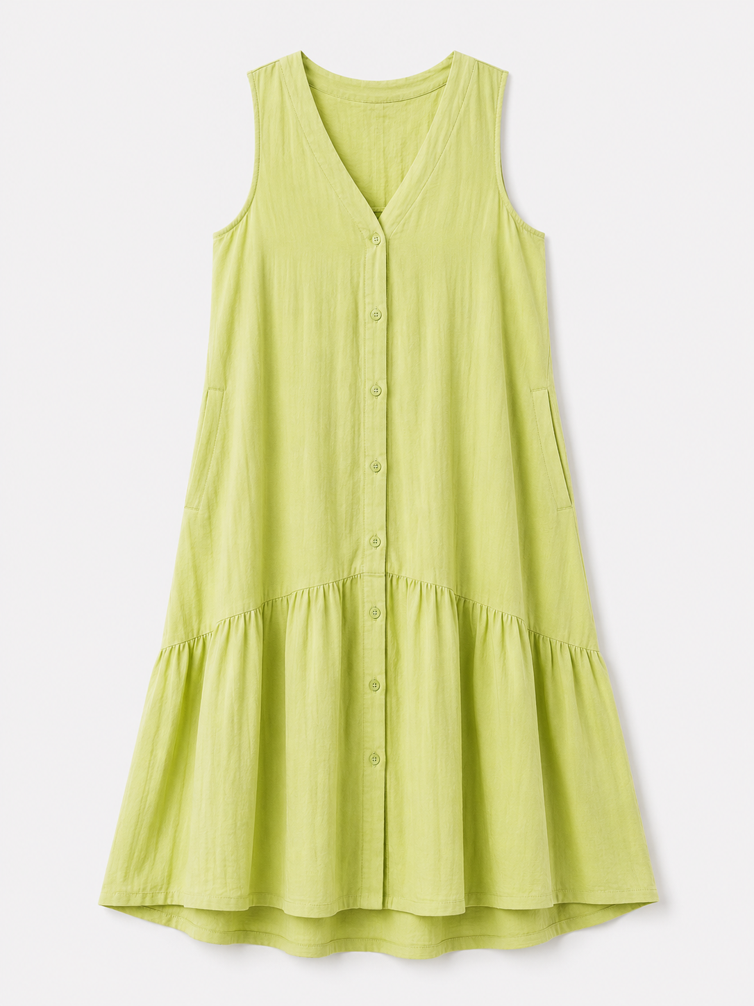 Royce | Fließendes ärmelloses Strandkleid