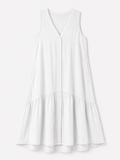 Royce | Fließendes ärmelloses Strandkleid
