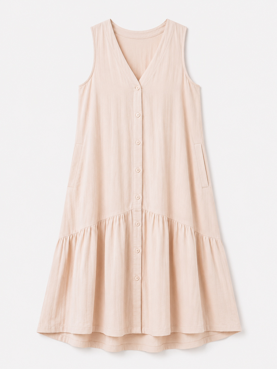 Royce | Fließendes ärmelloses Strandkleid