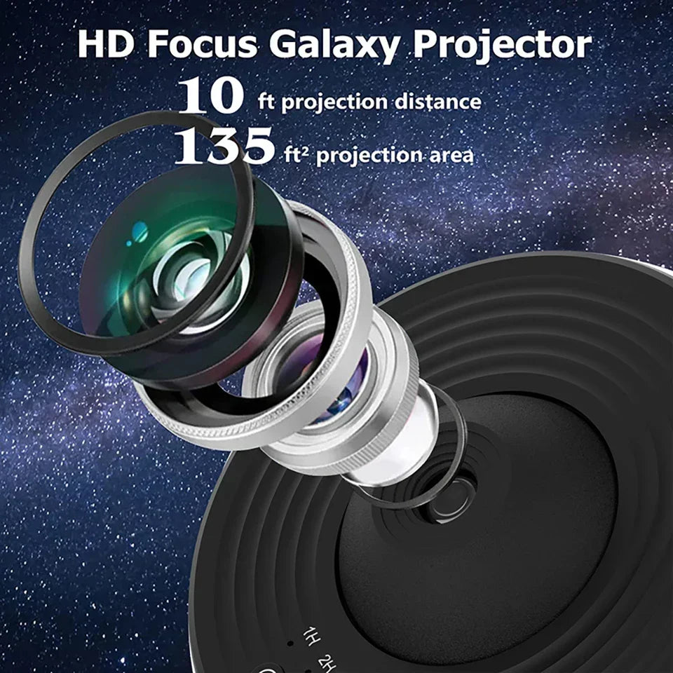 Galaxy Stjerneprojektor – 360° Roterende Stjernehimmel-lampe med 13 Skiver - - Night Light Projector - {{ product_tags }