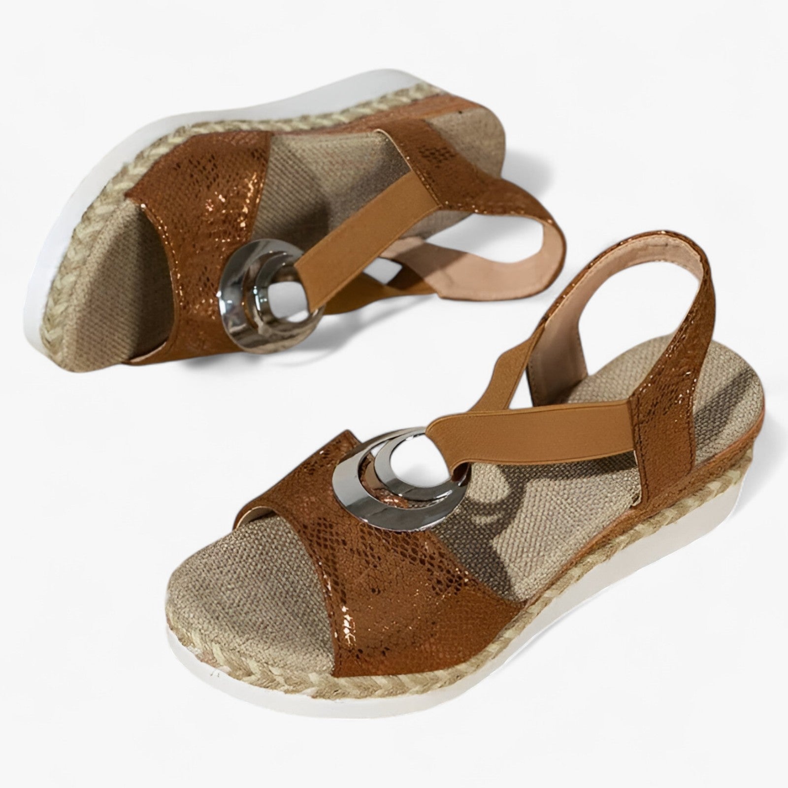 Maëlle | Ortopædisk fodtøj - Hvor stil møder støtte - Brun - Sandals - {{ product_tags }