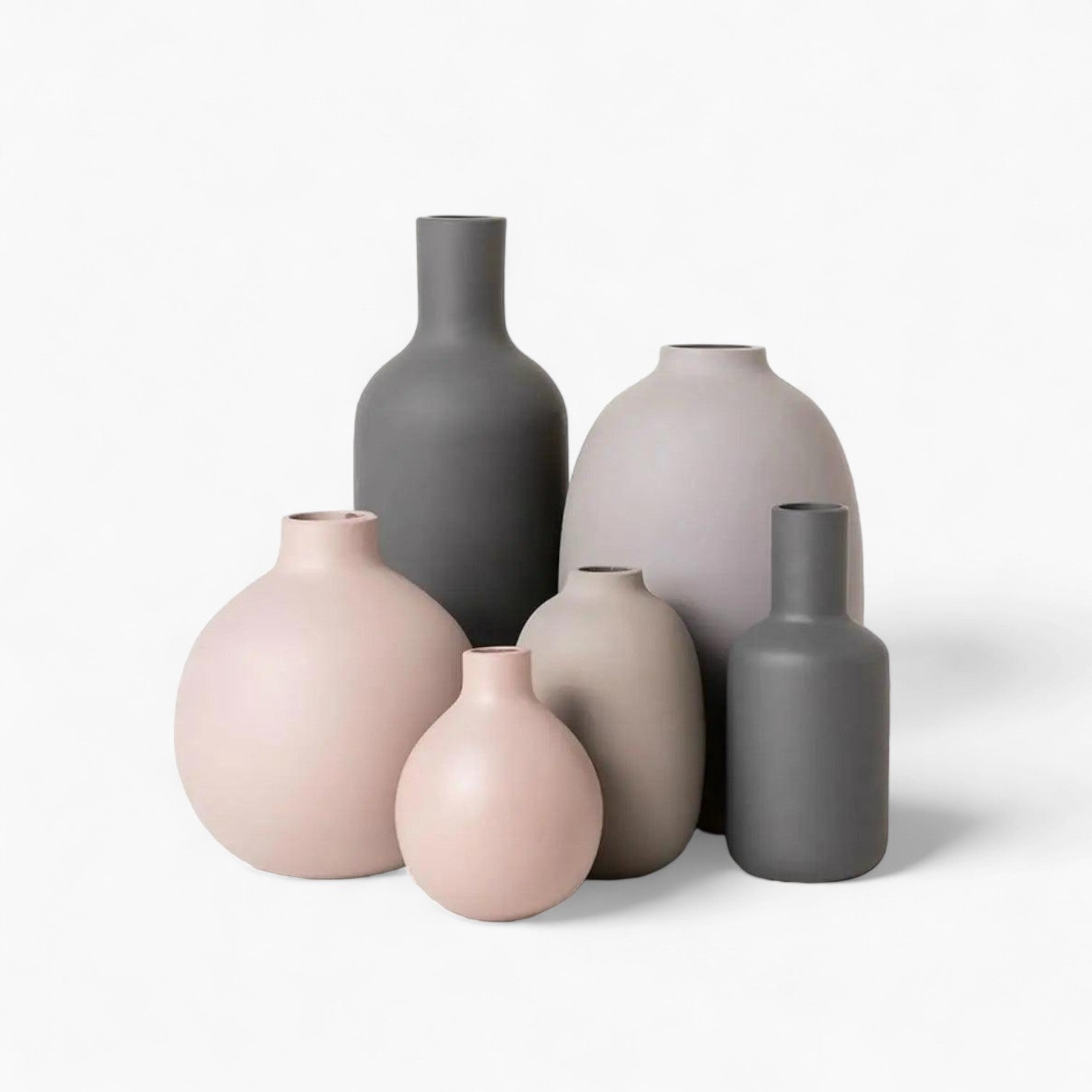Moderne Keramikvase-kollektion | Flerfarvet Stilig Minimalistisk Indretning - Tre-pak - house & garden - {{ product_tags }