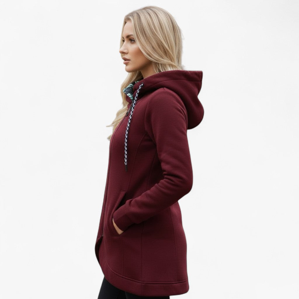 Amaya | Varm Vinterfrakke med Hætte – Blød Komfort til Kolde Dage - - coats - {{ product_tags }