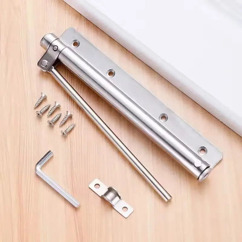 Dørlukker Hydraulisk til Indendørs Døre, Justerbar, Sølv/Sort - - Home Improvement > Hardware > Door Hardware > Door Closers - {{ product_tags }