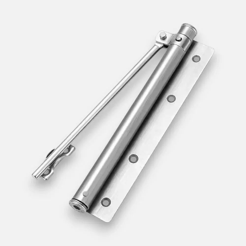Dørlukker Hydraulisk til Indendørs Døre, Justerbar, Sølv/Sort - - Home Improvement > Hardware > Door Hardware > Door Closers - {{ product_tags }