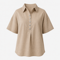 Ava | Collared Button-Up Blouse
