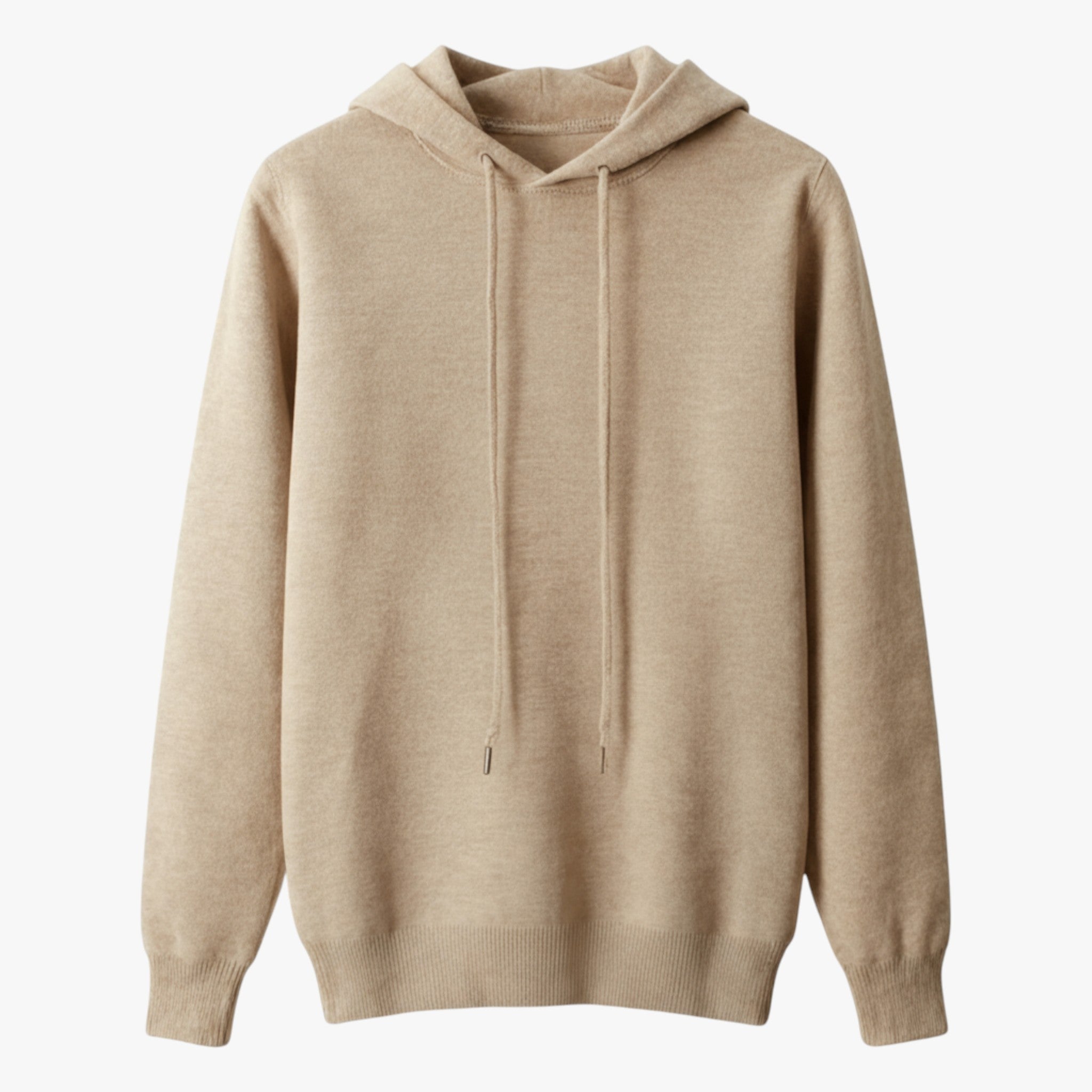 Ace | Merinould Hættetrøje - Blødhed og åndbarhed hele året - Beige - coats - {{ product_tags }