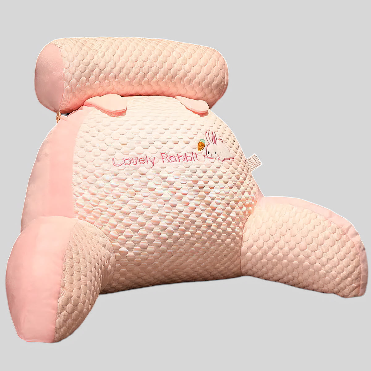 Ergonomisk Kilepude i Bomuld - Ryg- og Benstøtte med Motiv - Kanin - Home & Garden > Home Décor > Cushions & Pillows > Support Cushions > Backrest Pillows