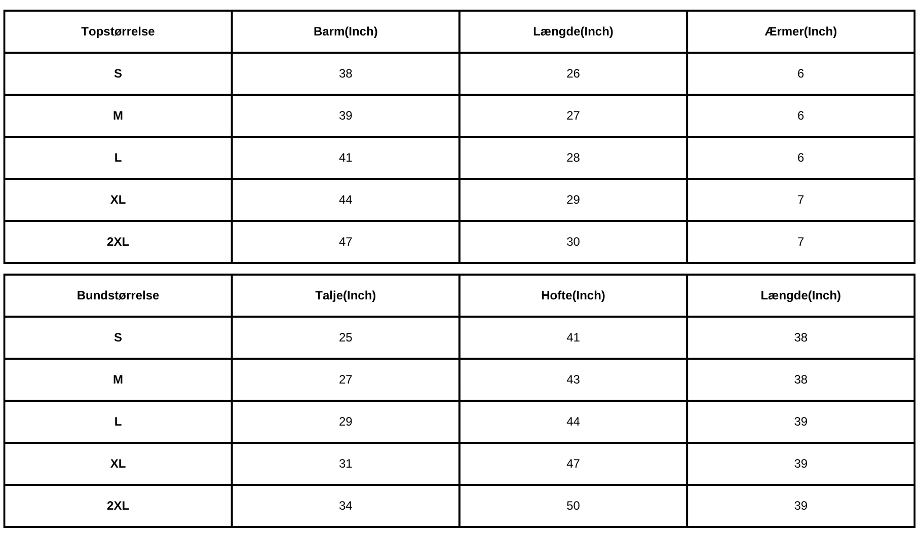 Size Guide