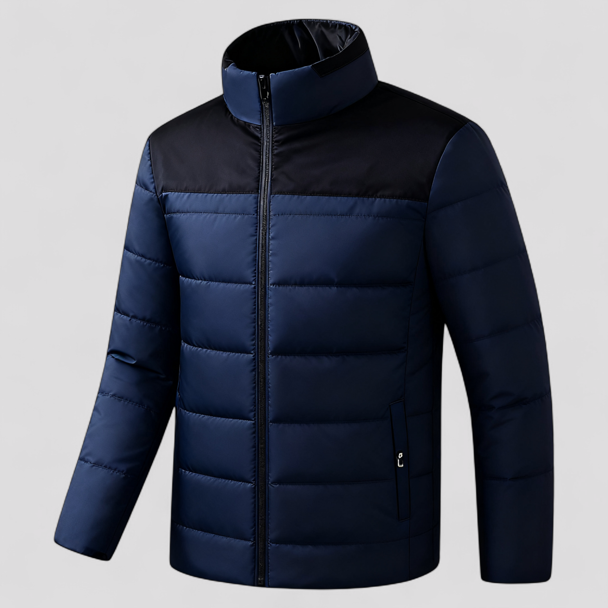 Noah | Varm Vinter Parka med Plush Foring - Blå - winter - {{ product_tags }