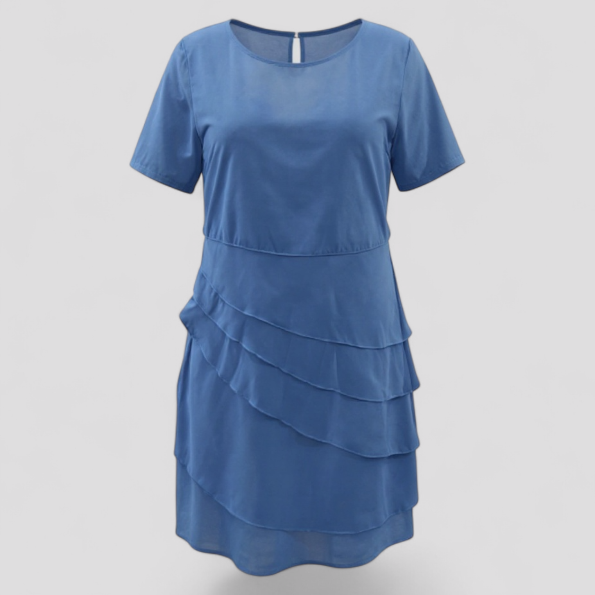 Aurora | Fløjlskjorte med flæse – Elegant og alsidig - Himmelblå - women's fashion - {{ product_tags }