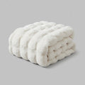 Bobbel Fleece Plaid - Blødt Sofatæppe