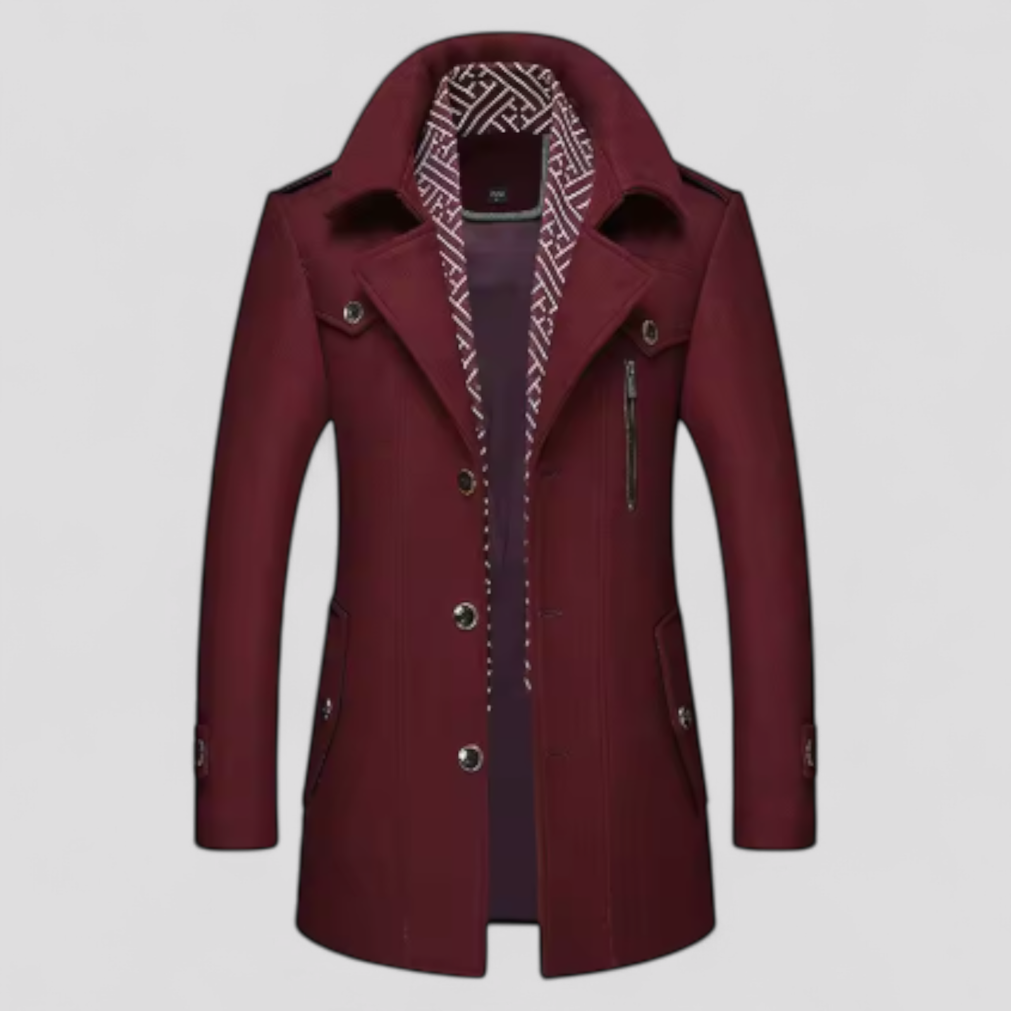 King | Mittellanger Wollmantel - Sød kastanjebrun - women's fashion - {{ product_tags }