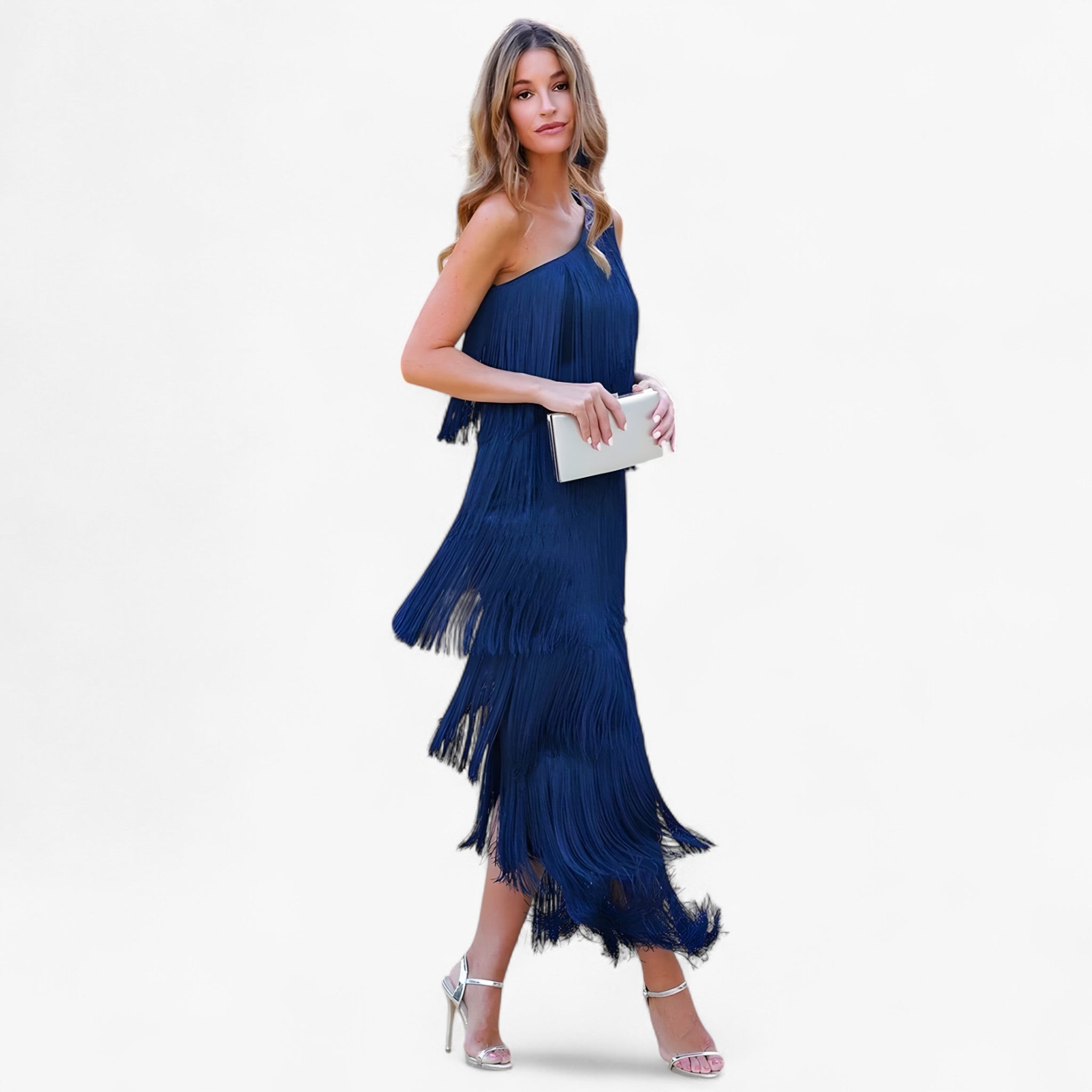 Liana | Elegant Kjole med Frynser – Bevægelse, der fanger ved hvert skridt - - women's fashion - {{ product_tags }