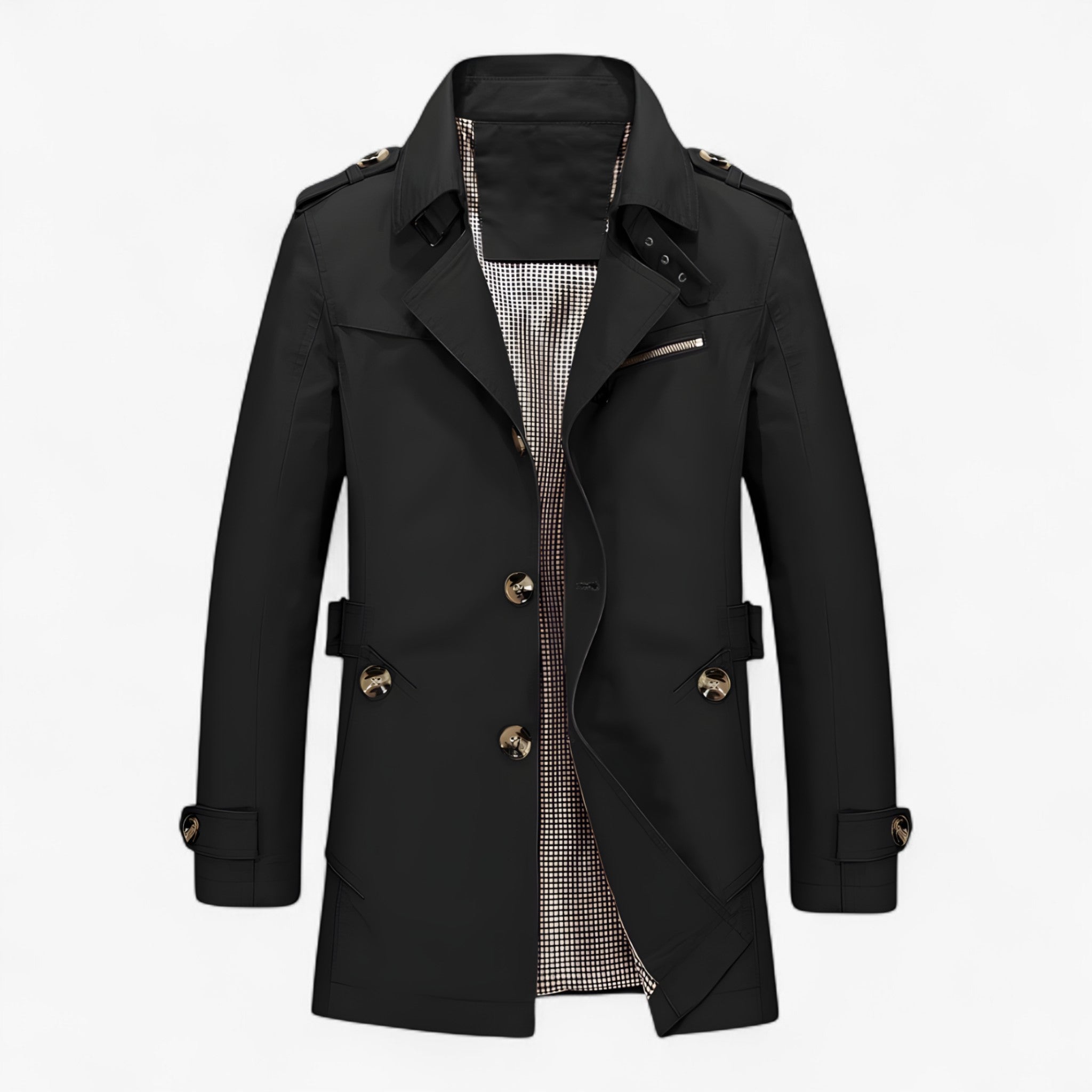 Jess | Bomuldsfrakke – Komfort og Stil i Ét - Sort - women's fashion - {{ product_tags }