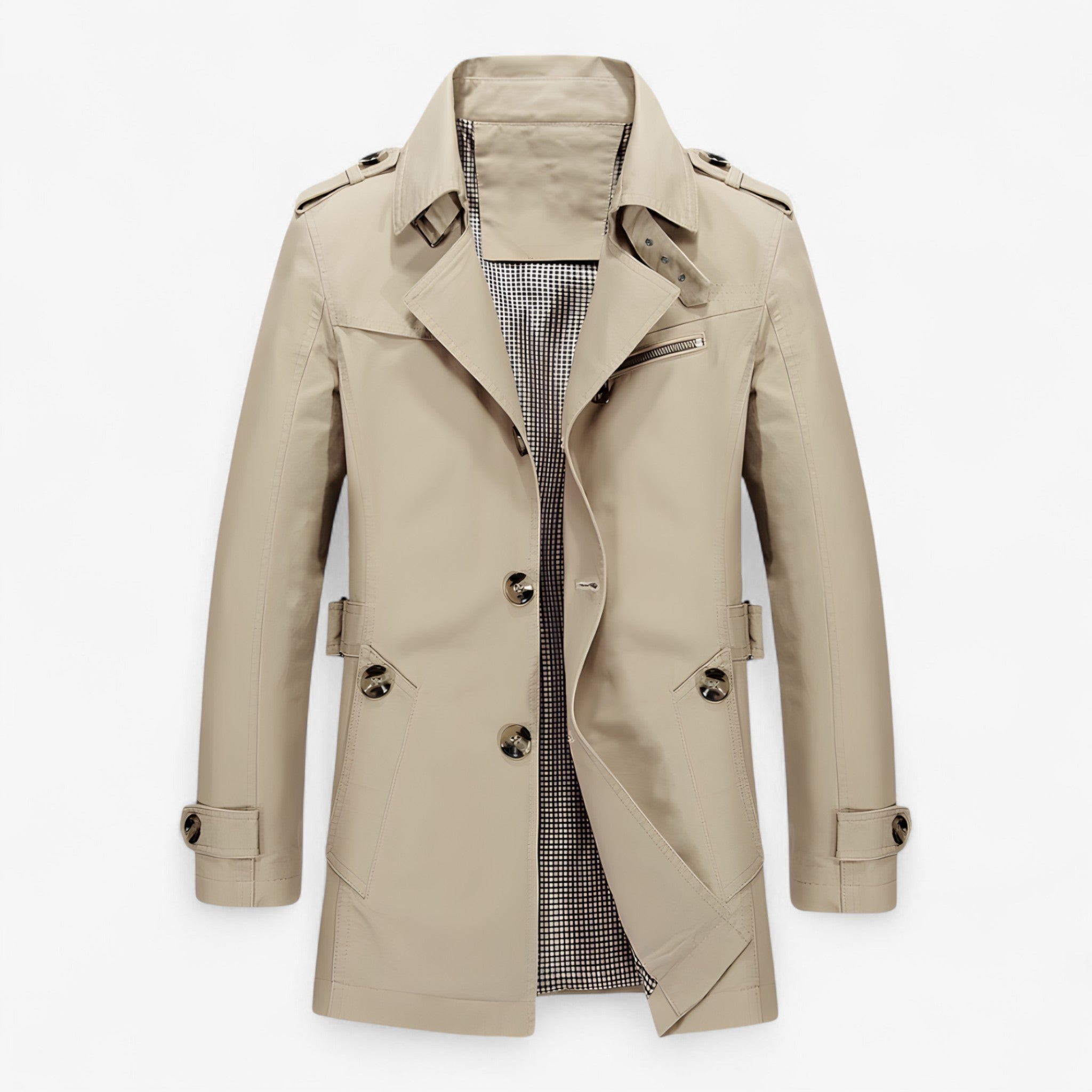 Jess | Bomuldsfrakke – Komfort og Stil i Ét - Khaki - women's fashion - {{ product_tags }
