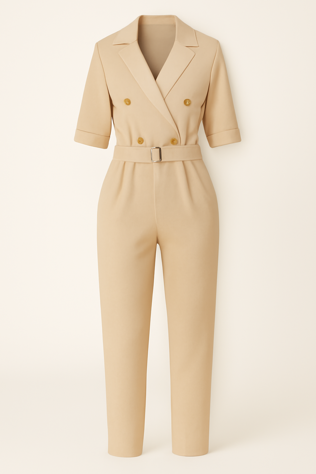 Livia | Tilpasset dragt med elegante detaljer - Beige - Livia | Tilpasset dragt med elegante detaljer - €25 - {{ product_tags }