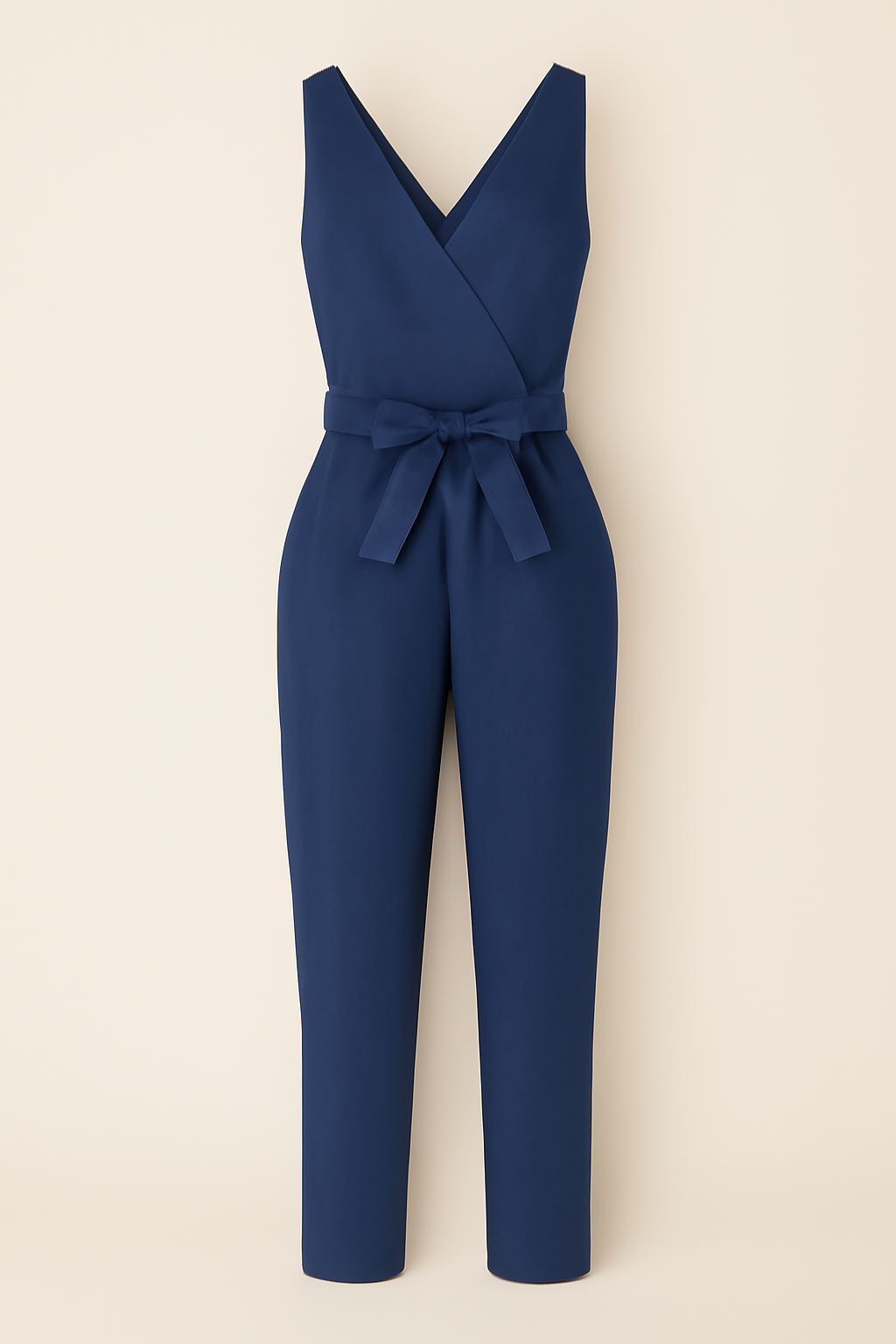 Irene | Elegant, benhøjet, ærmeløs buksetrøje - Mørkeblå - Irene | Elegant, benhøjet, ærmeløs buksetrøje - €25 - {{ product_tags }