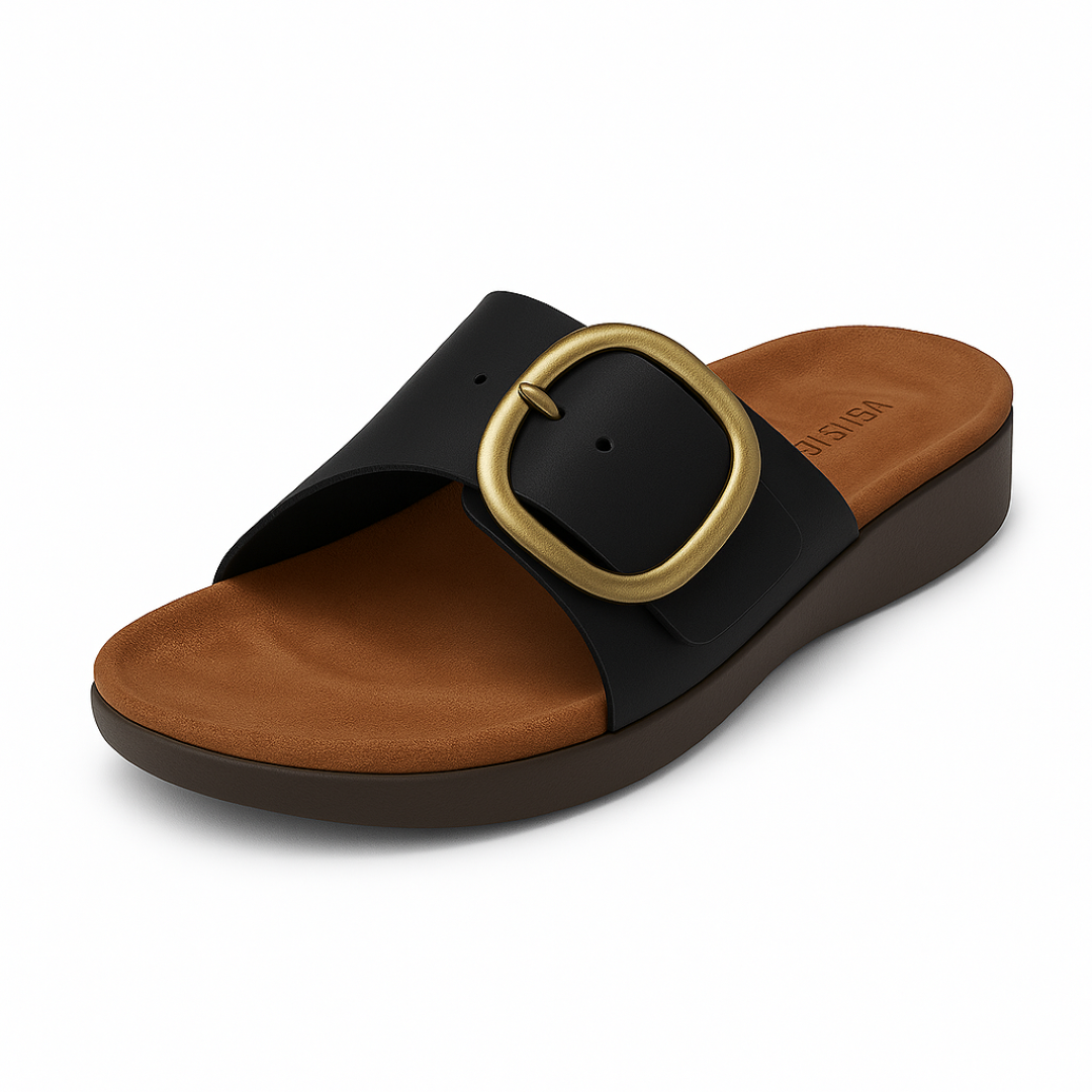 Avia | Matte spænderandal – Naturlig elegance ved hvert skridt - Sort - Avia | Matte spænderandal – Naturlig elegance ved hvert skridt - €25 - {{ product_tags }