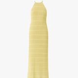Isla | Long Backless Dress with Patchwork Details for Summer Vacation