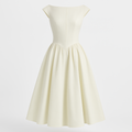 Valentina - Rochie midi elegantă neagră cu spate decupat