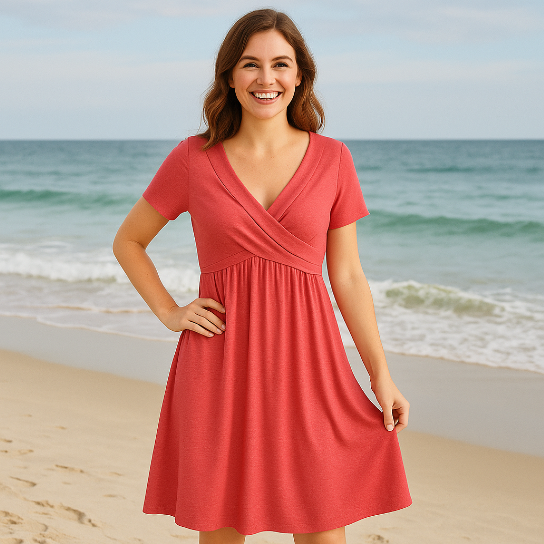 Dalia | Lockeret Wickelkjole: enkel elegance til enhver lejlighed - - women's fashion - {{ product_tags }
