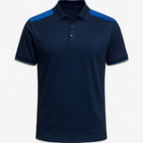 Theo | Men's casual polo dress - Sporty design with contrasting shoulders