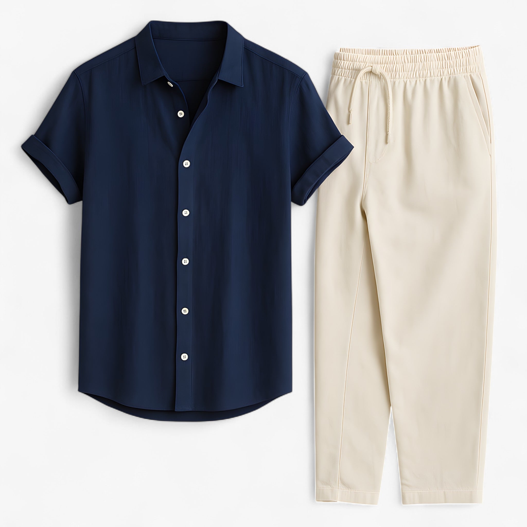 Maxim | Linnedragt med afslappet snit og komfortabel elegance - Marineblå - men's fashion - {{ product_tags }