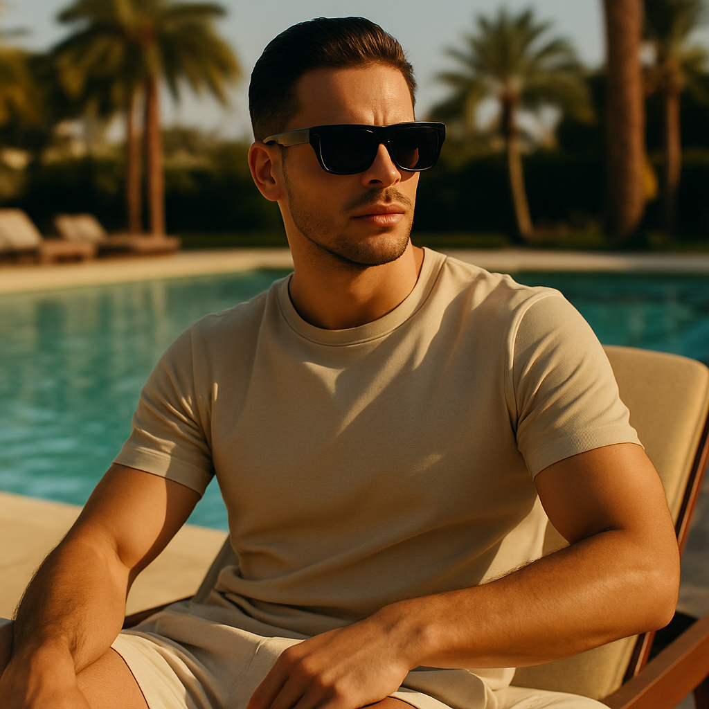 Nico | Oversized solbriller i luksusmetal - - watches - {{ product_tags }